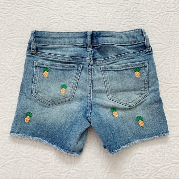 Gap Denim Kids' Pineapple Bermuda Stretch Midi Shorts - Picture 2 of 3